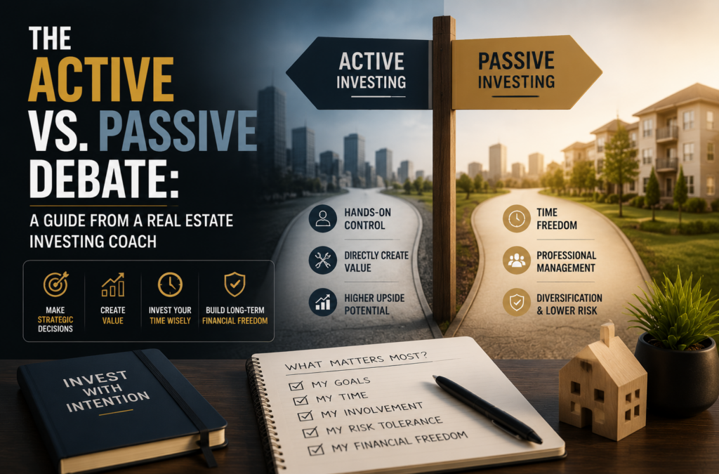 The Active vs. Passive Debate: A Guide from a Real Estate Investing Coach