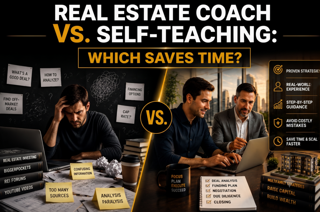 Real Estate Coach vs. Self-Teaching: Which Saves Time?