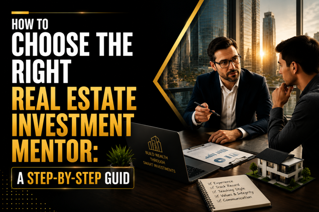 How to Choose the Right Real Estate Investment Mentor: A Step-by-Step Guide