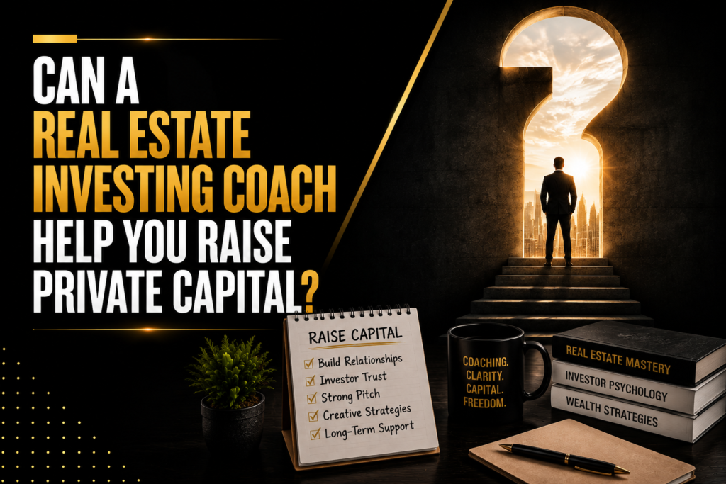 Can a Real Estate Investing Coach Help You Raise Private Capital?